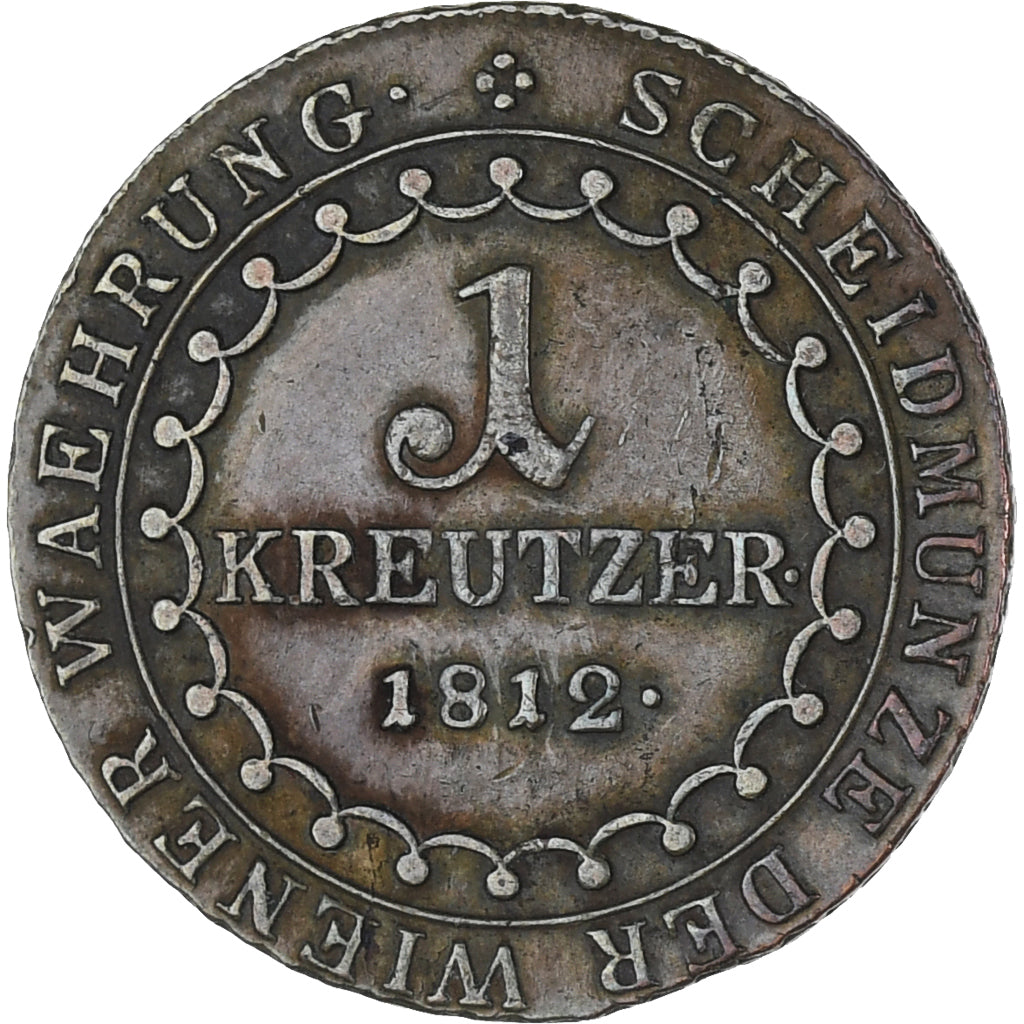 Monnaie, Autriche, Franz II (I), Kreuzer, 1812, TTB, Cuivre, KM:2112