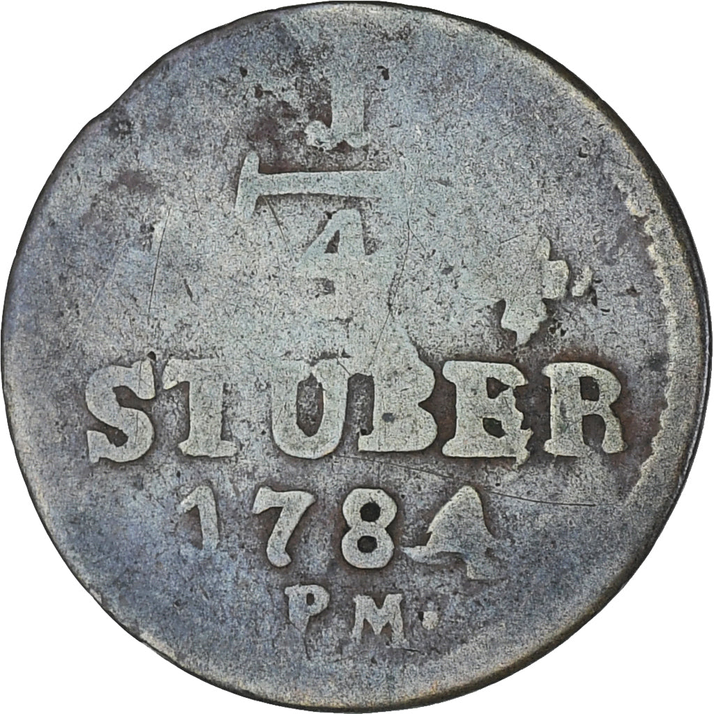 Münze, Deutsch Staaten, JULICH-BERG, Karl Theodor, 1/4 Stüber, 1784, S+