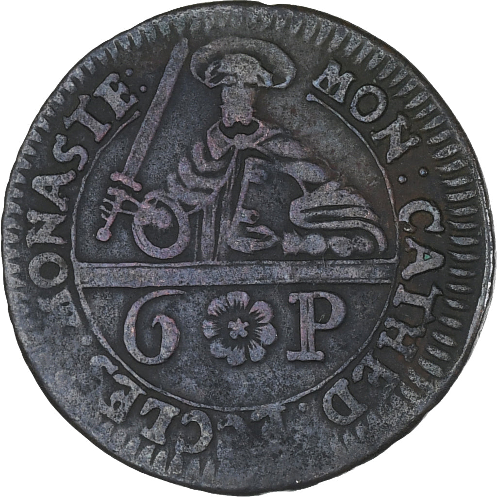 Coin, German States, MUNSTER, 6 Pfennig, 1762, VF(30-35), Copper, KM:440