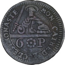 Coin, German States, MUNSTER, 6 Pfennig, 1762, VF(30-35), Copper, KM:440