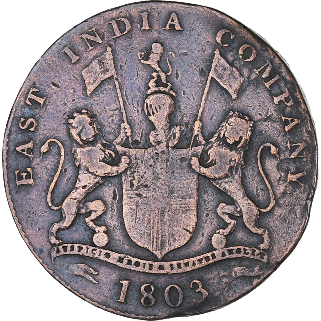 Münze, INDIA-BRITISH, MADRAS PRESIDENCY, 20 Cash, 1808, Soho Mint, Birmingham