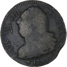 Münze, Frankreich, 2 sols français, 2 Sols, 1793 / AN 5, Strasbourg, S