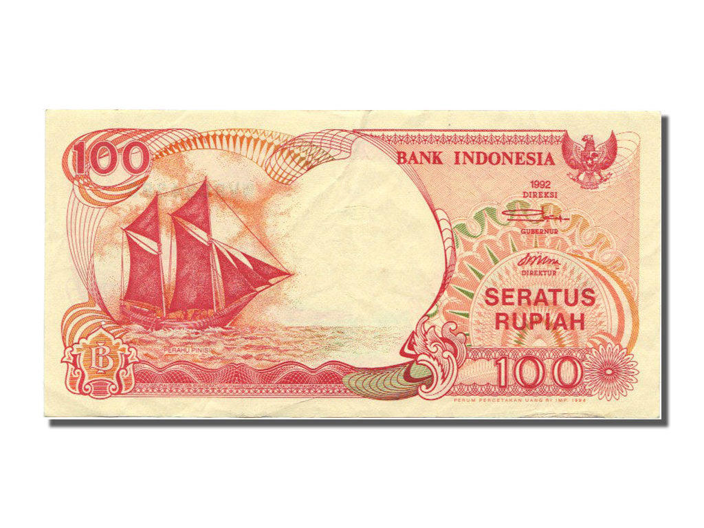Banconote, Indonesia, 100 Rupiah, 1992, SPL