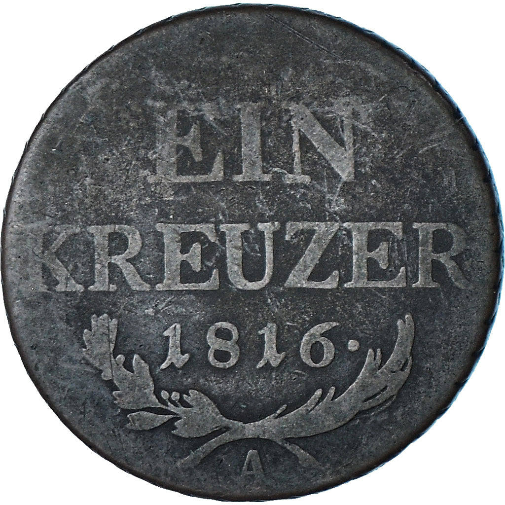 Moneta, Austria, Franz II (I), Kreuzer, 1816, MB, Rame, KM:2113