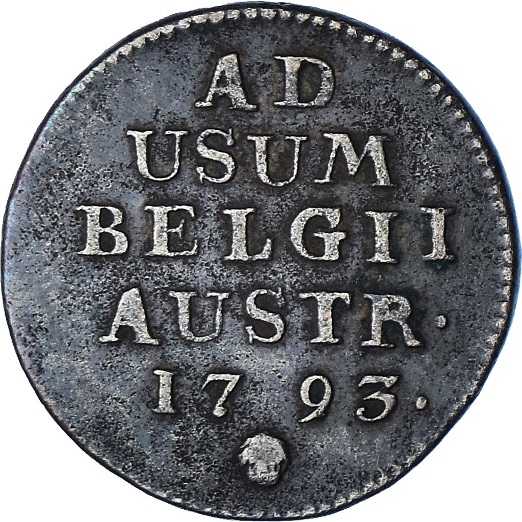 Coin, AUSTRIAN NETHERLANDS, Franz II, Liard, Oord, 1793, Brussels, VF(30-35)