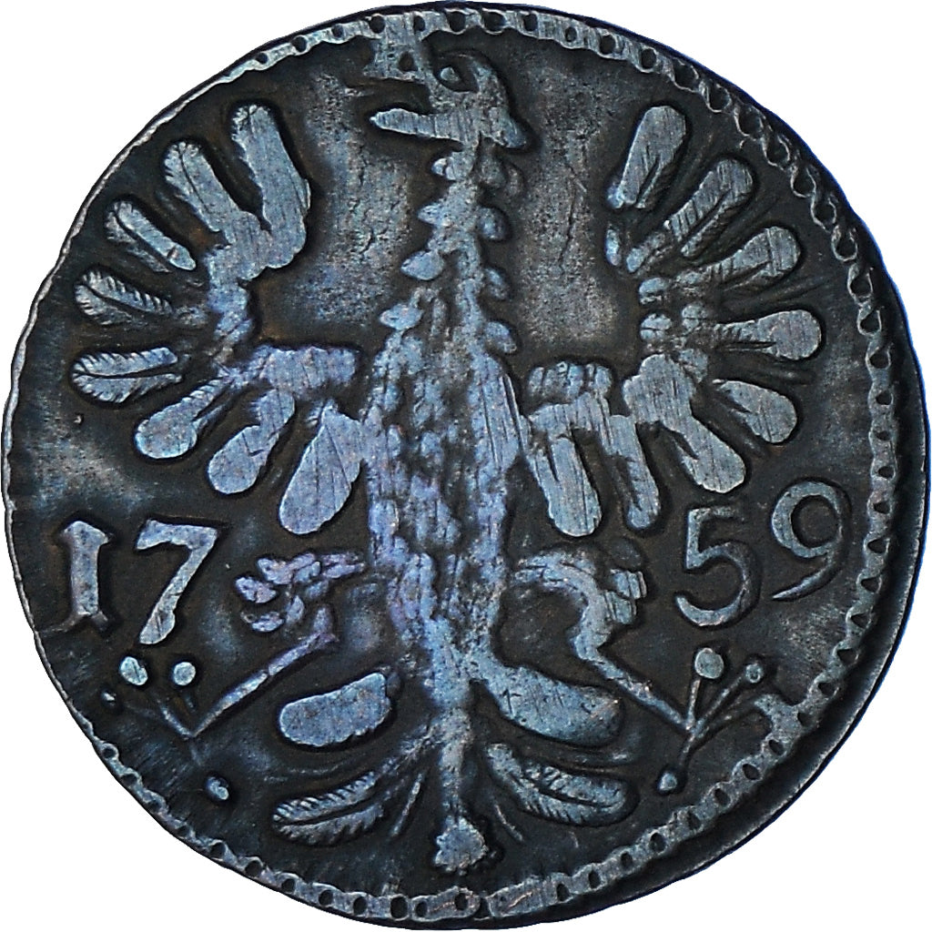 Monnaie, Etats allemands, AACHEN, 12 Heller, 1759, TTB, Cuivre, KM:51