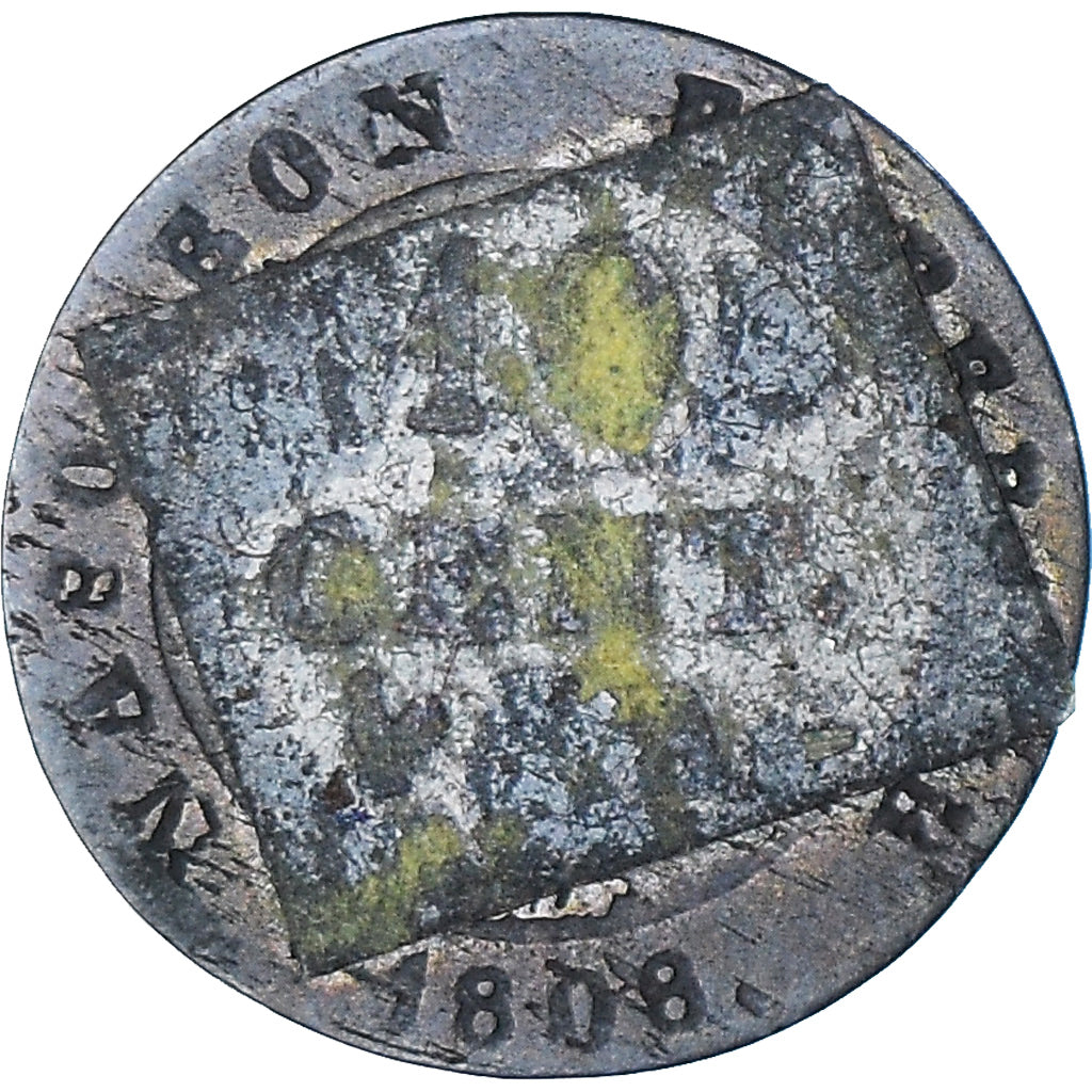 France, Napoléon I, 10 Centimes, 1808, Paris, Faux d'époque, TB+, Billon