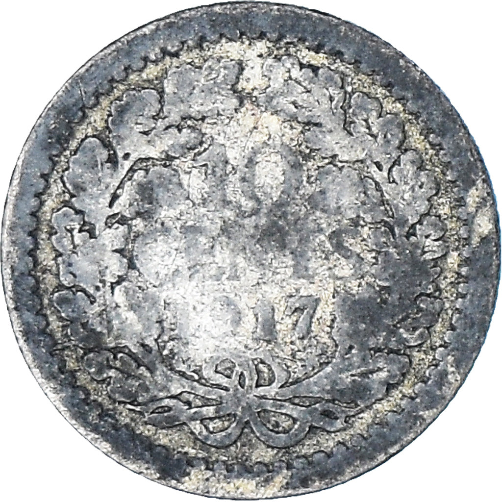Coin, Netherlands, Wilhelmina I, 10 Cents, 1917, VF(20-25), Silver, KM:145