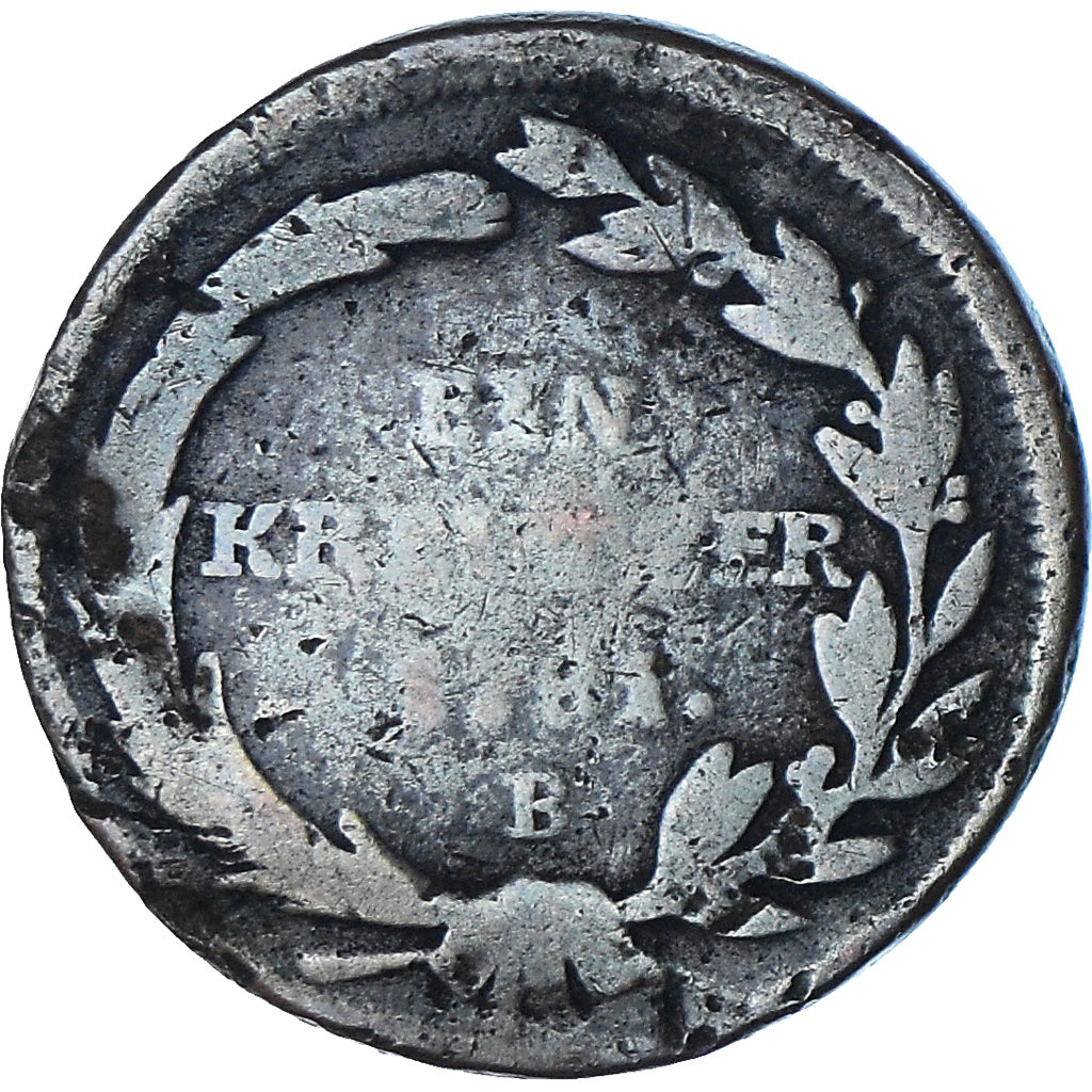 Moneta, Austria, Joseph II, Kreuzer, 1781, Kremnitz, MB, Biglione, KM:2056
