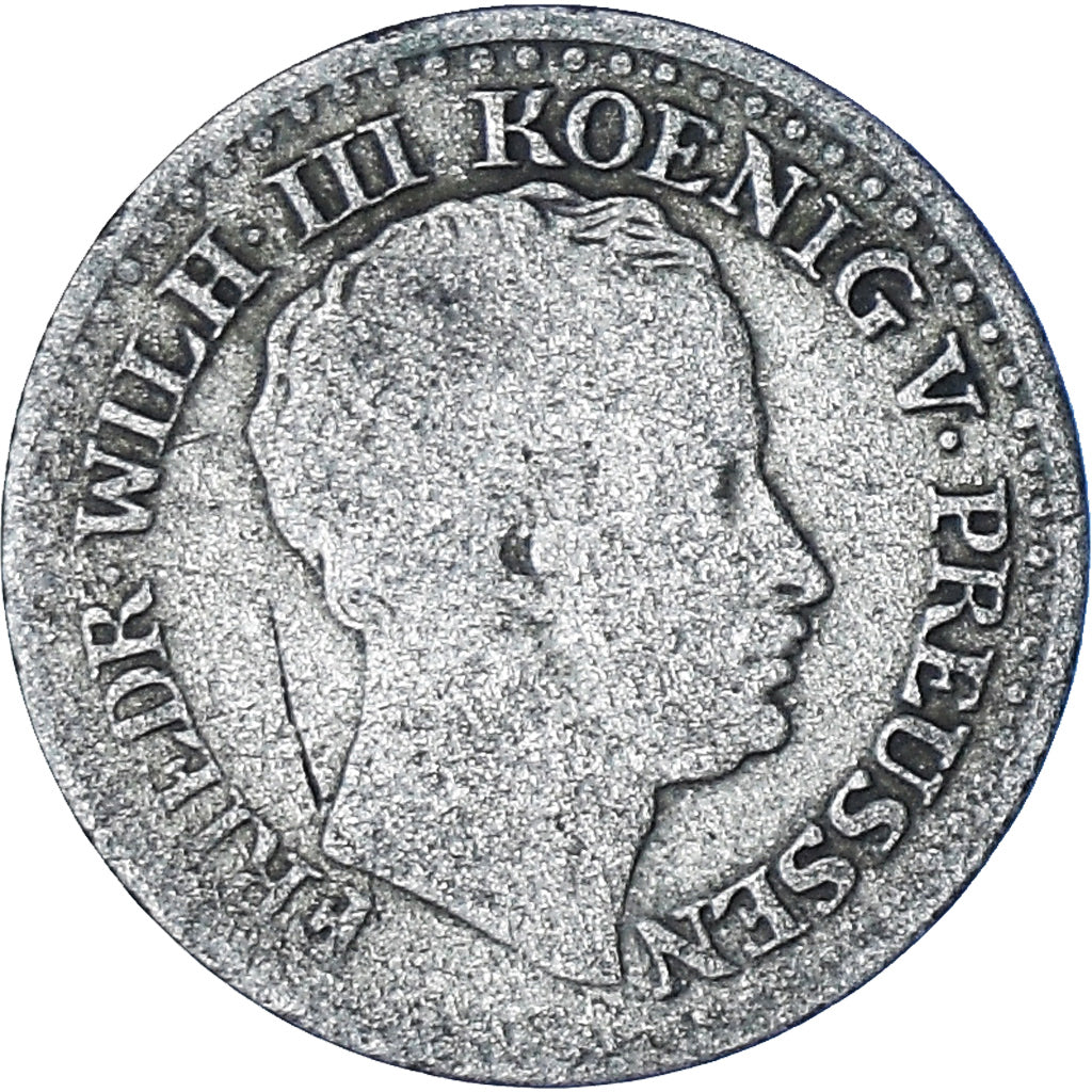 Moeda, Estados Alemães, PRUSSIA, Friedrich Wilhelm III, Groschen, 1825