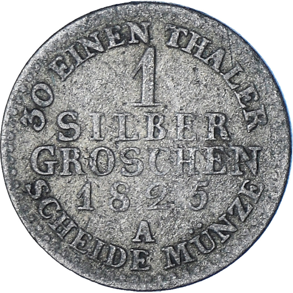 Moeda, Estados Alemães, PRUSSIA, Friedrich Wilhelm III, Groschen, 1825