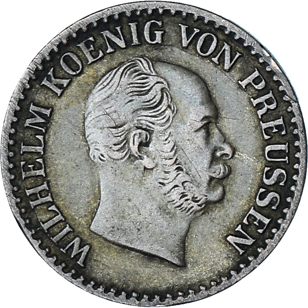Moneta, Landy niemieckie, PRUSSIA, Wilhelm I, Groschen, 1865, EF(40-45), Srebro