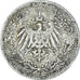 Coin, GERMANY - EMPIRE, 1/2 Mark, 1906, VF(30-35), Silver, KM:17