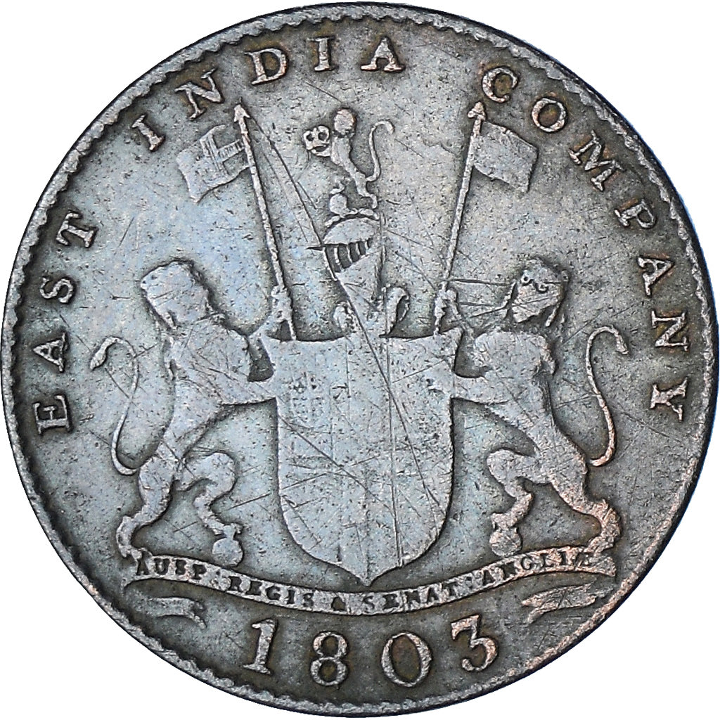 Coin, INDIA-BRITISH, MADRAS PRESIDENCY, 10 Cash, 1803, Soho Mint, Birmingham