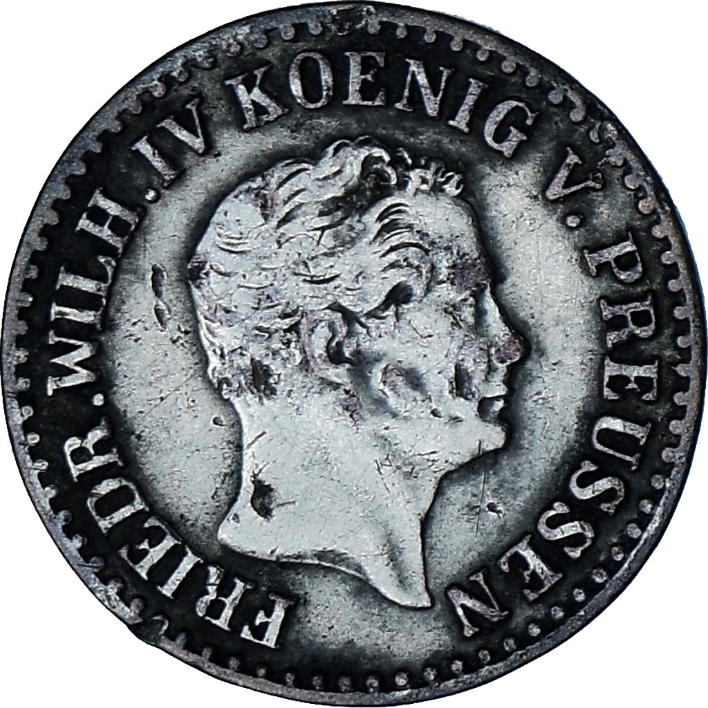 Moeda, Estados Alemães, PRUSSIA, Friedrich Wilhelm IV, Groschen, 1852
