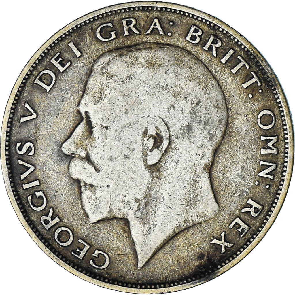 Gran Bretagna, George V, 1/2 Crown, 1922, BB, Argento, KM:818.2