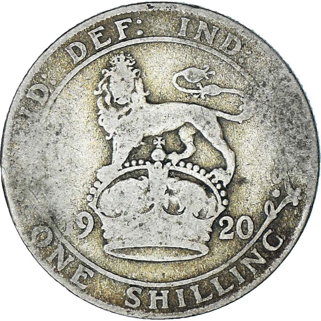 Grande-Bretagne, George V, Shilling, 1920, TB, Argent, KM:816a