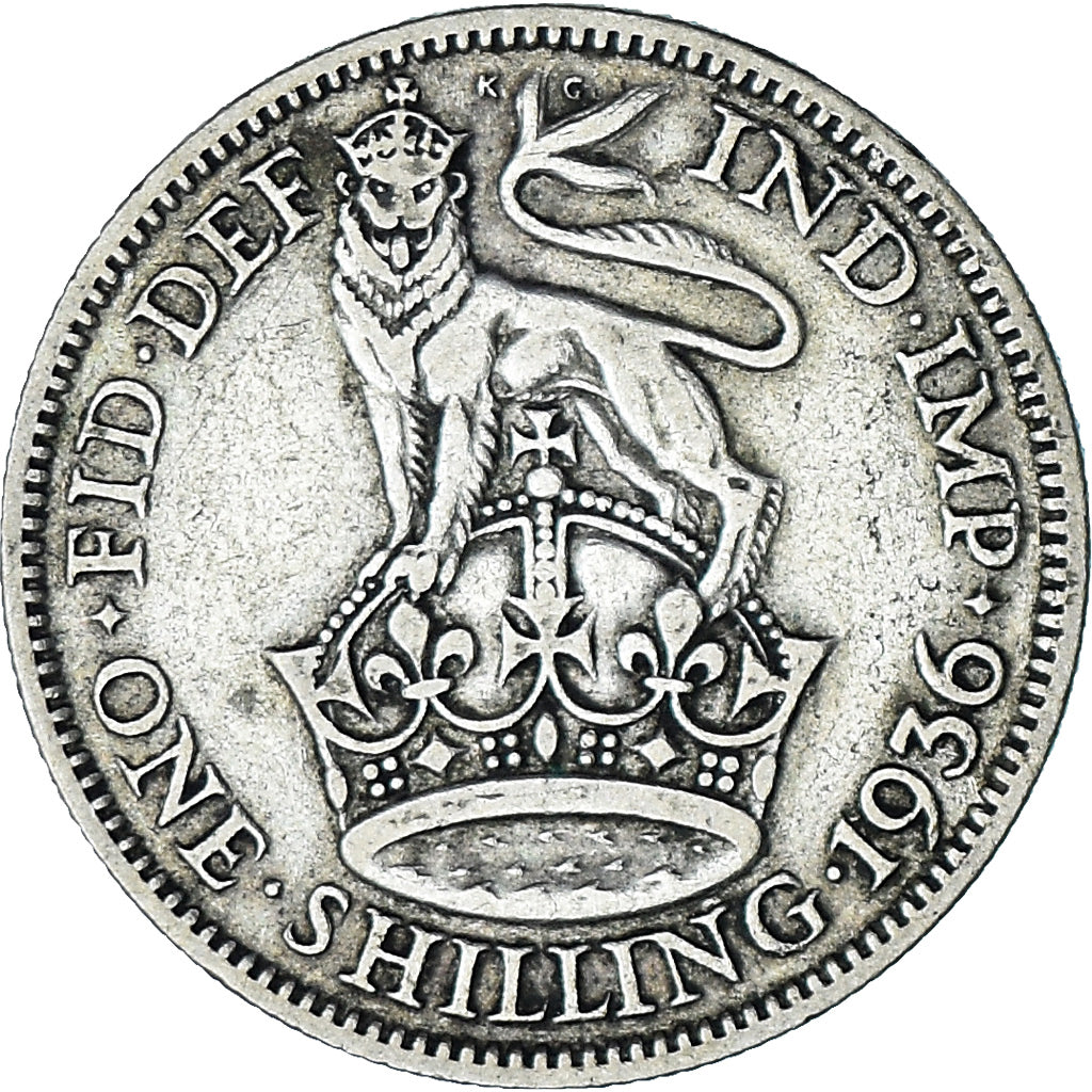 Gran Bretagna, George V, Shilling, 1936, BB, Argento, KM:833