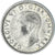 Moneda, Gran Bretaña, George VI, 6 Pence, 1943, BC+, Plata, KM:852