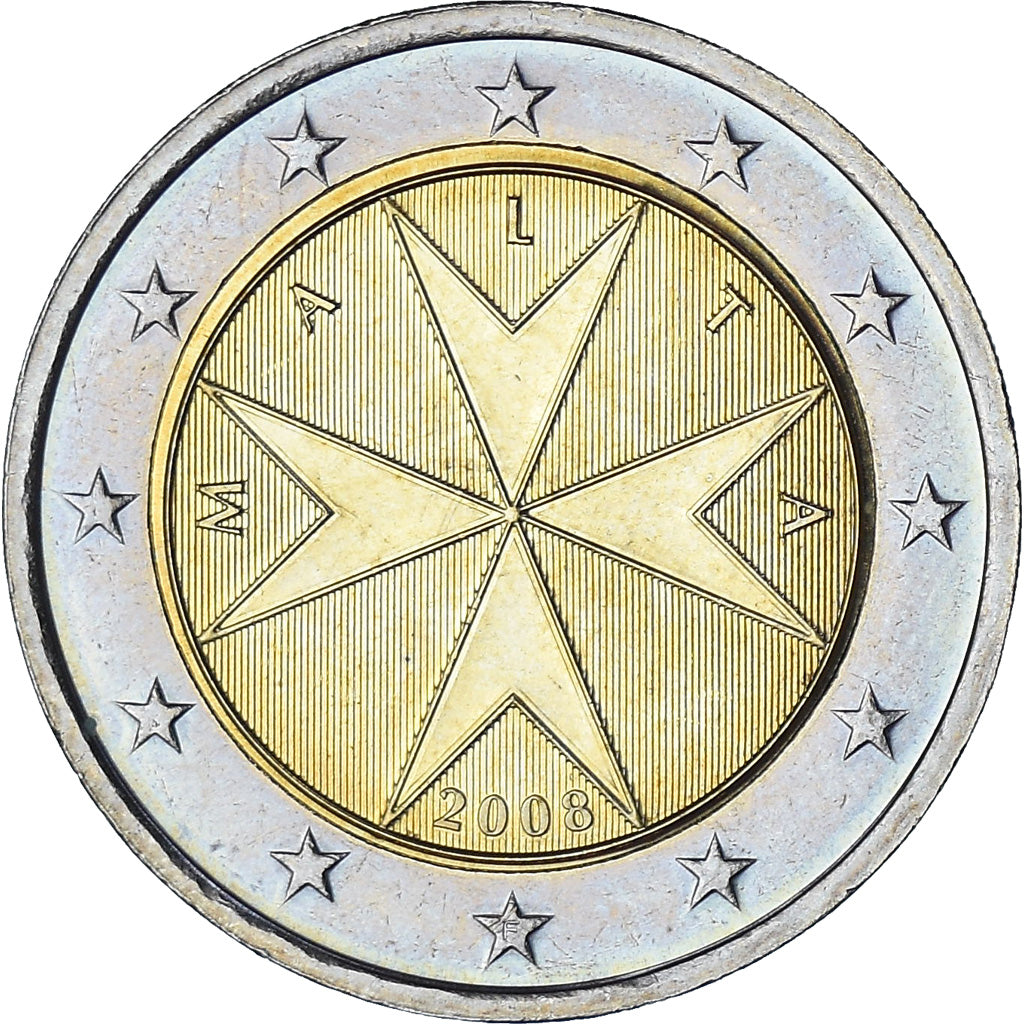 Malta, 2 Euro, 2008, Paris, SPL+, Bi-metallico, KM:132