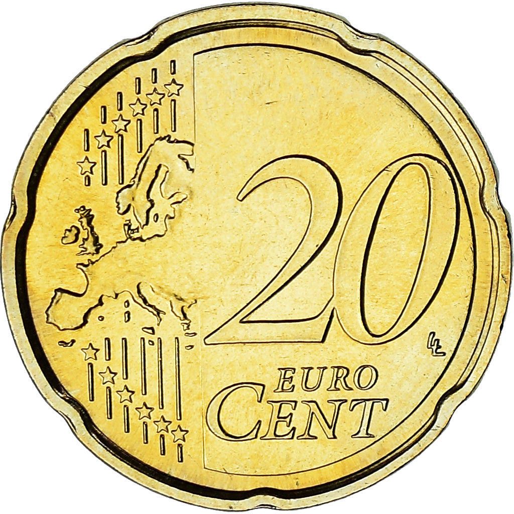 Malta, 20 Euro Cent, 2008, Paris, UNC, Tin, KM:129