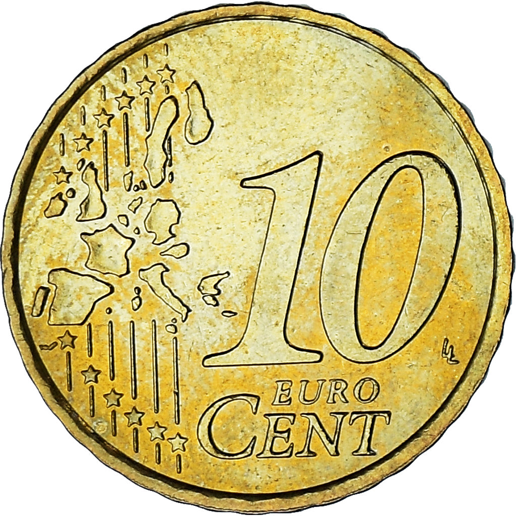 Monaco, Rainier III, 10 Euro Cent, 2003, Paris, SPL, Laiton, KM:170