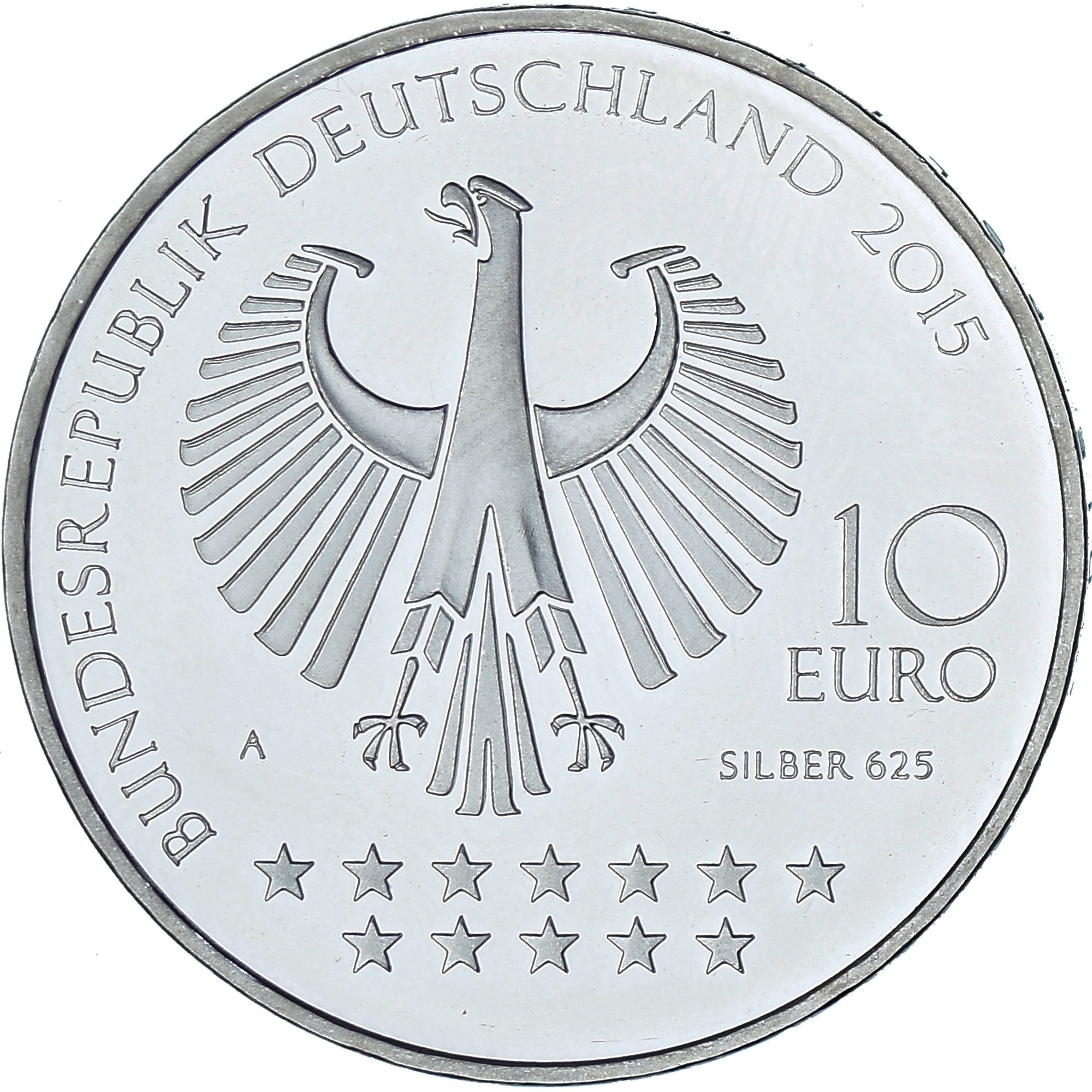 Germania, 10 Euro, 2015, SPL, Argento