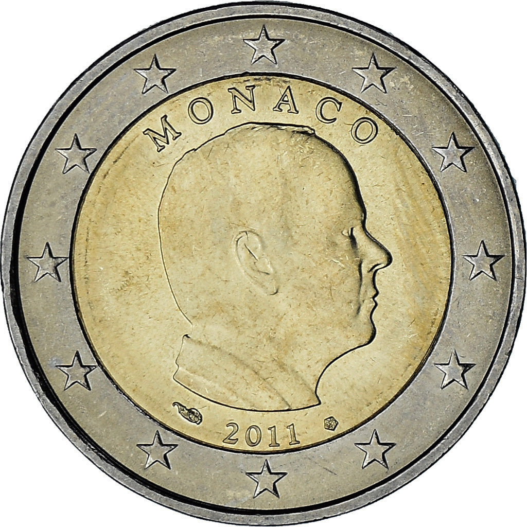 Monaco, Albert II, 2 Euro, 2011, Paris, SS, Bi-Metallic, KM:195
