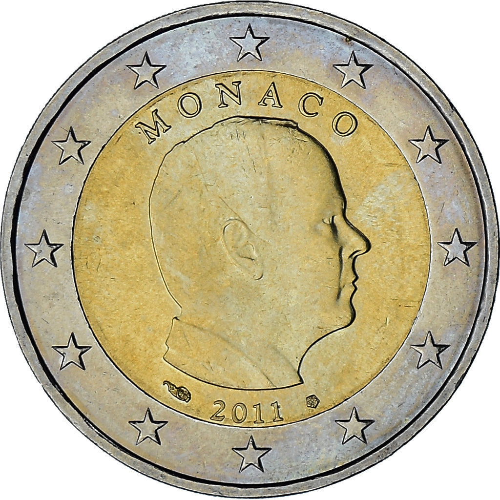 Monaco, Albert II, 2 Euro, 2011, Paris, UNZ, Bi-Metallic, KM:195