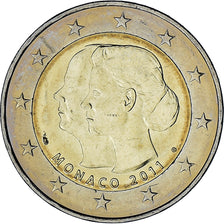Monaco, Albert II, 2 Euro, 2011, Paris, MS(63), Bi-Metallic, KM:196