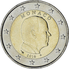 Monaco, Albert II, 2 Euro, 2016, Paris, AU(55-58), Bi-Metallic, KM:195