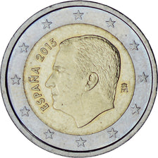 Spain, 2 Euro, 2015, AU(55-58), Bi-Metallic