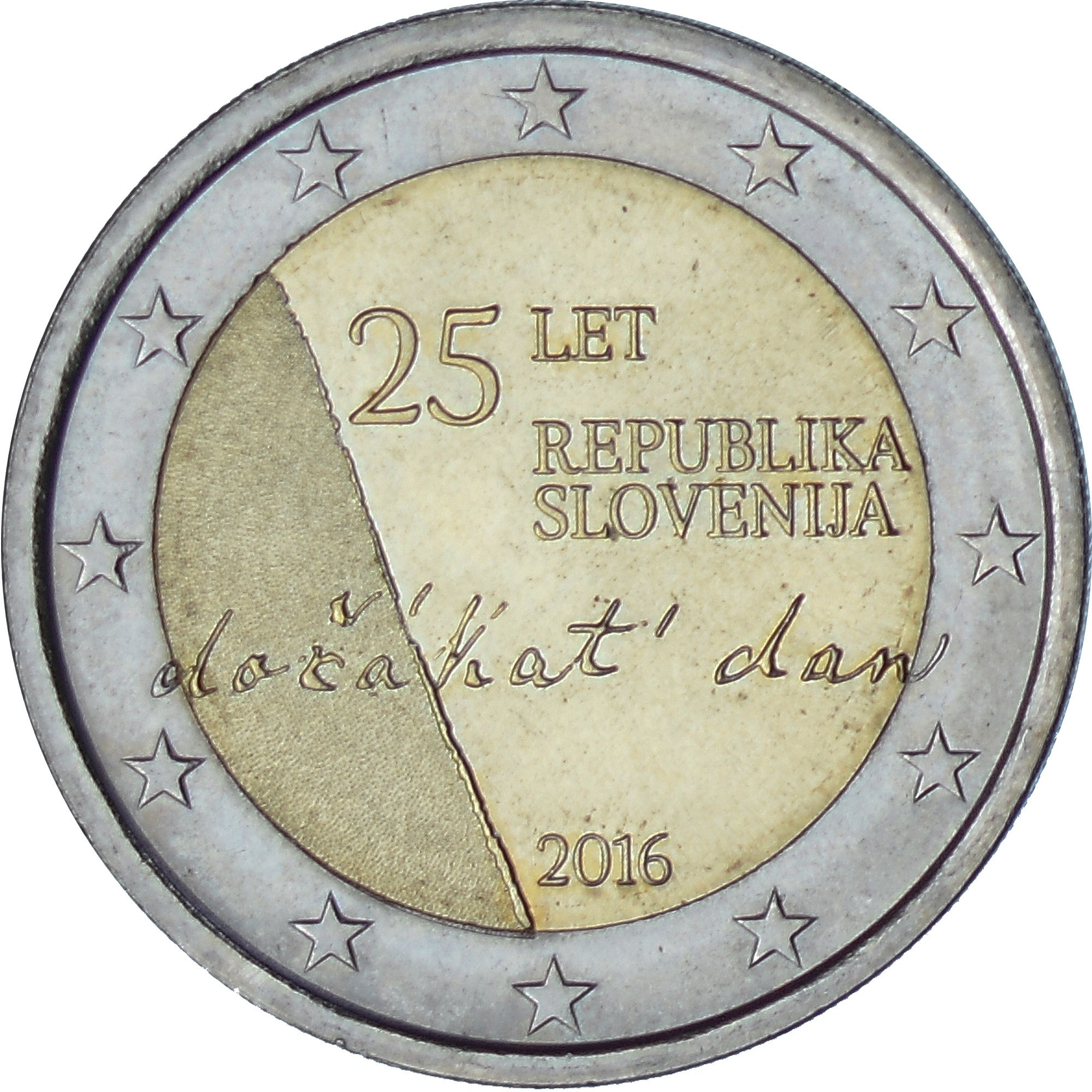 Słowenia, 2 Euro, 2016, MS(63), Bimetaliczny