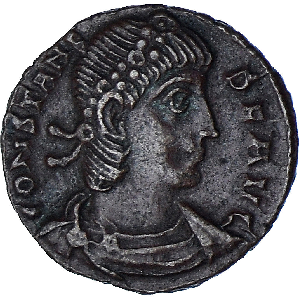 Coin, Nummus, 347-348, Thessalonica, AU(55-58), Copper