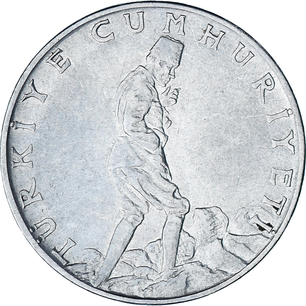 Munten, Turkije, 2-1/2 Lira, 1960, ZF, Stainless Steel, KM:893.1