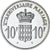 Münze, Monaco, 10 Francs, 1966, UNZ, Silber, KM:M1