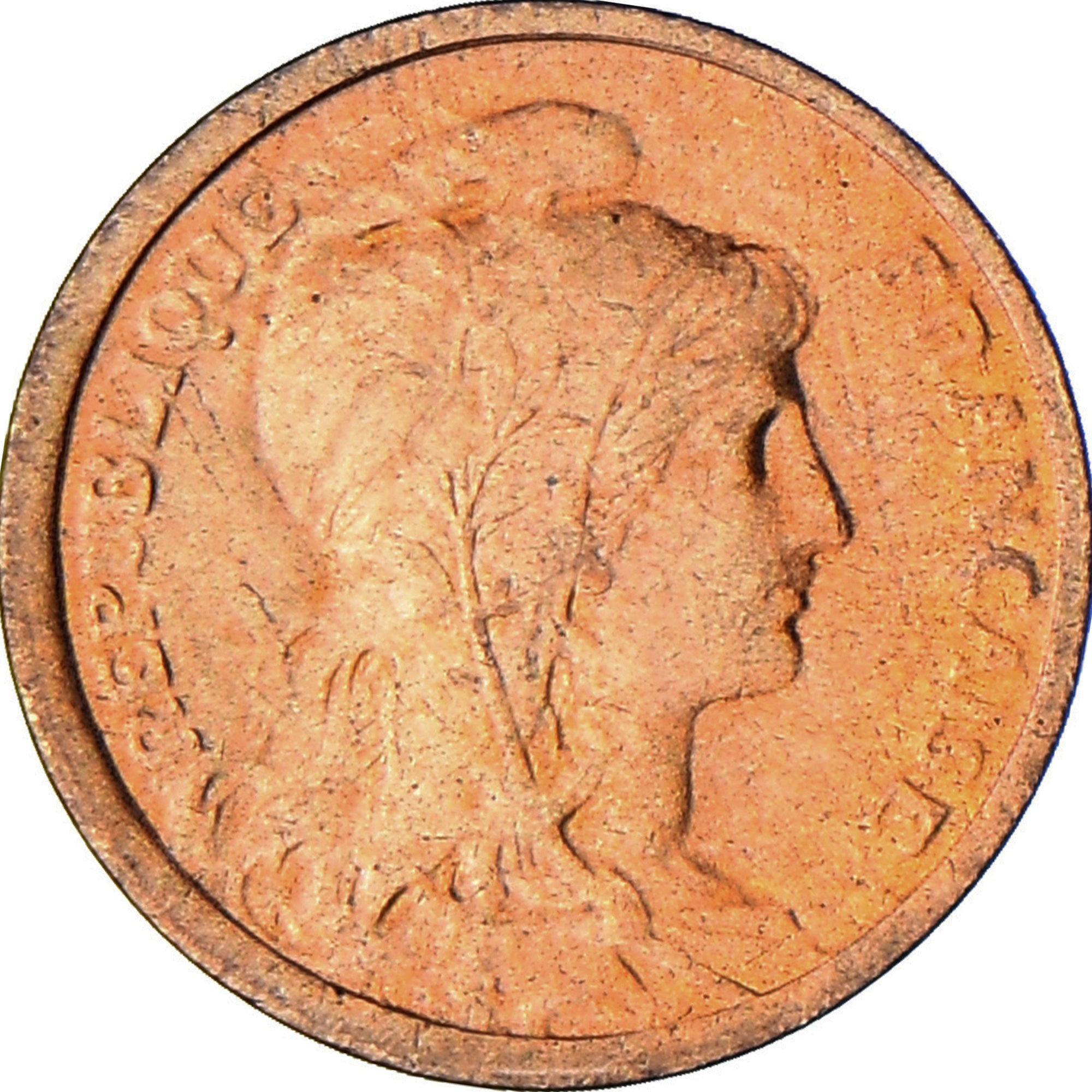 Coin, France, Dupuis, Centime, 1919, Paris, MS(63), Bronze, KM:840, Gadoury:90