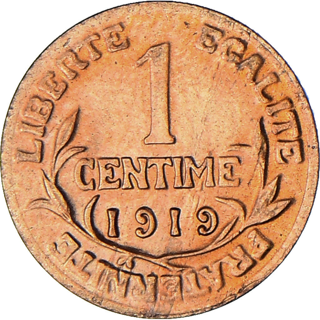 Coin, France, Dupuis, Centime, 1919, Paris, MS(63), Bronze, KM:840, Gadoury:90