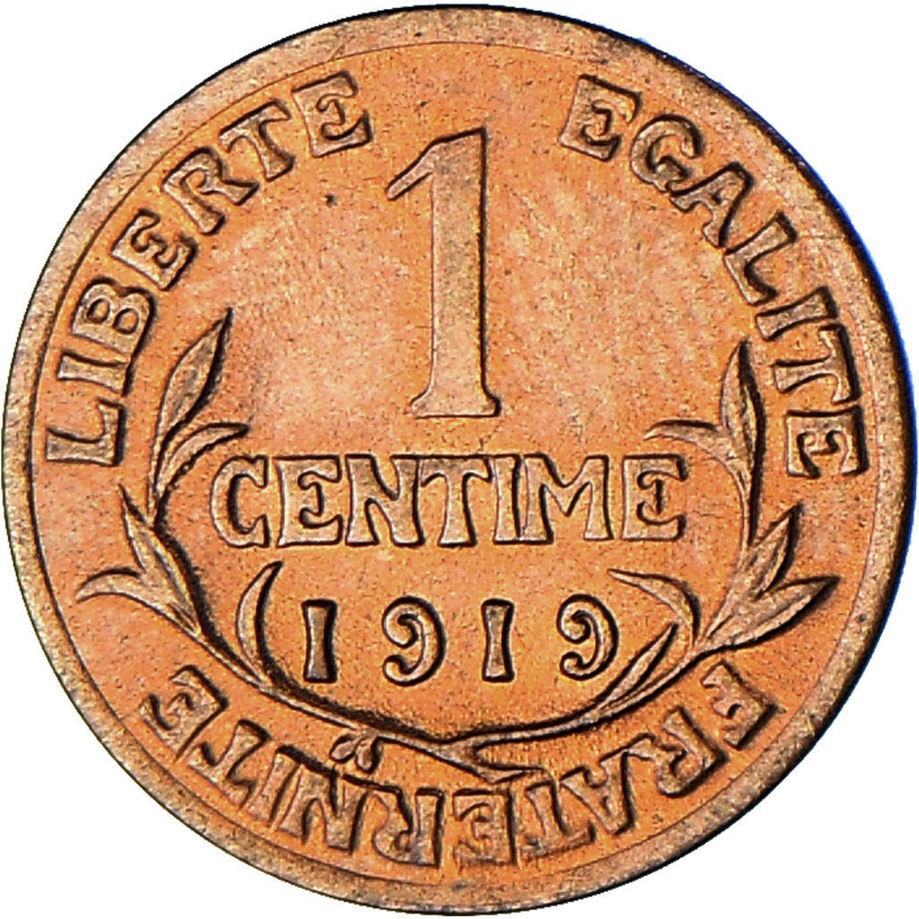 Coin, France, Dupuis, Centime, 1919, Paris, MS(63), Bronze, KM:840, Gadoury:90