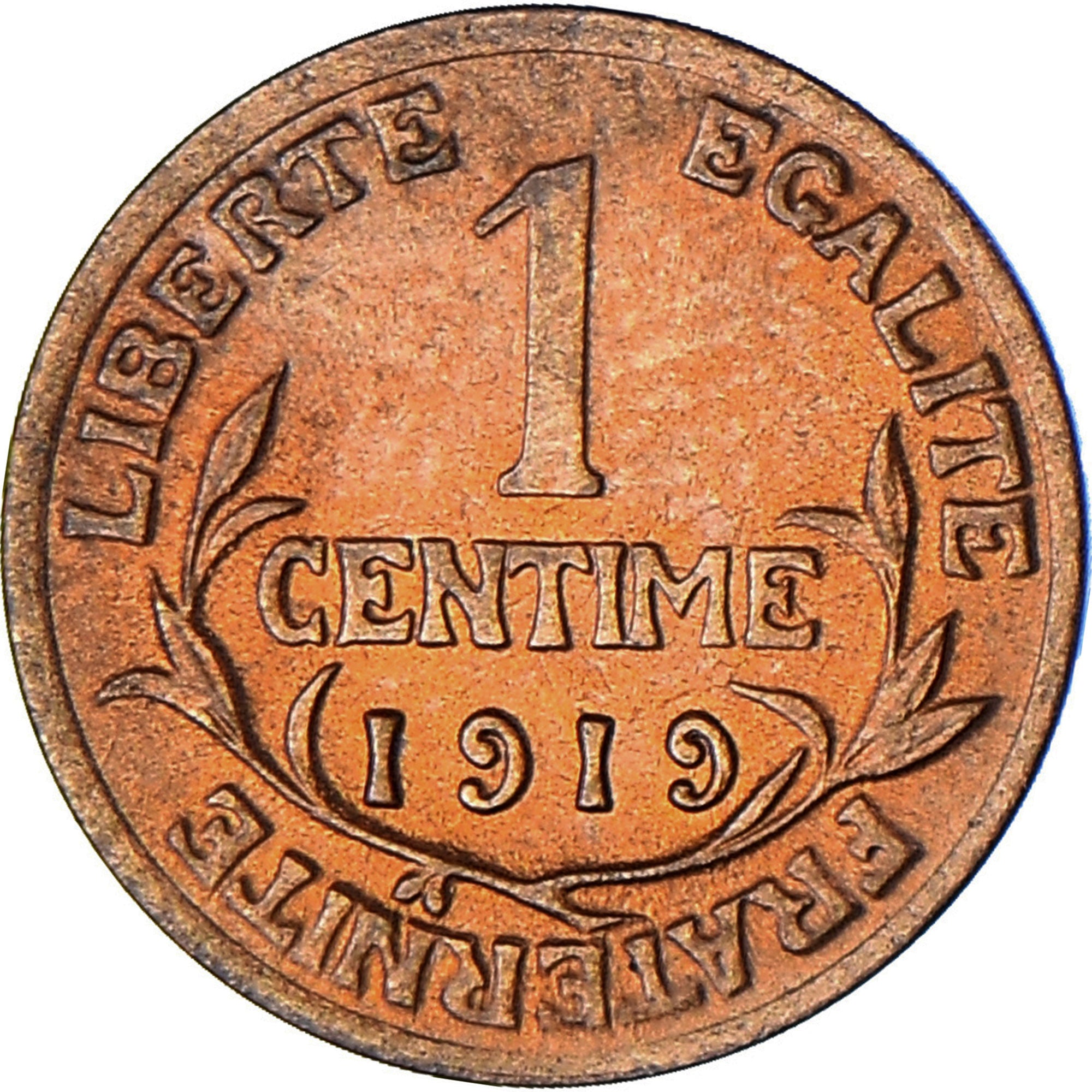 Coin, France, Dupuis, Centime, 1919, Paris, AU(55-58), Bronze, KM:840