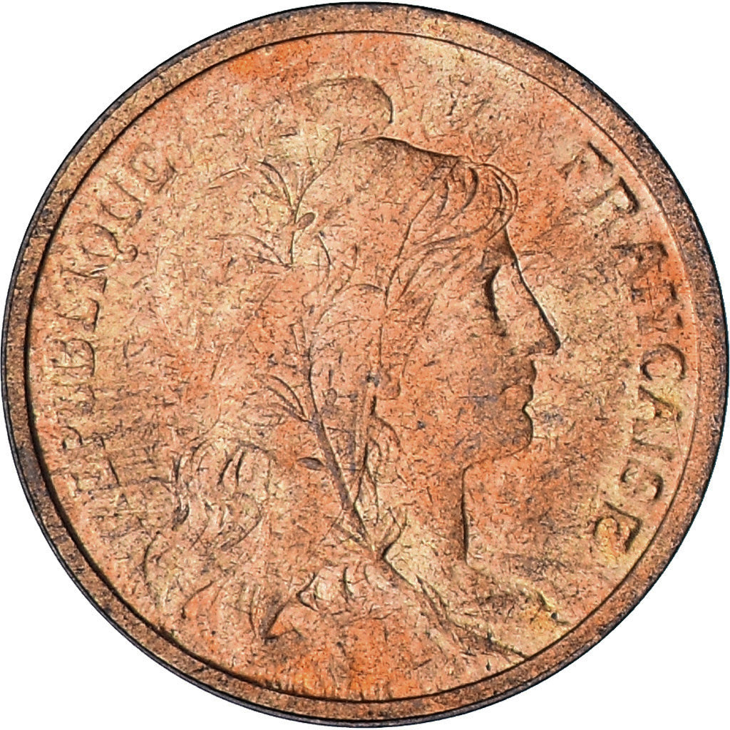 Münze, Frankreich, Dupuis, 2 Centimes, 1911, Paris, VZ, Bronze, KM:841