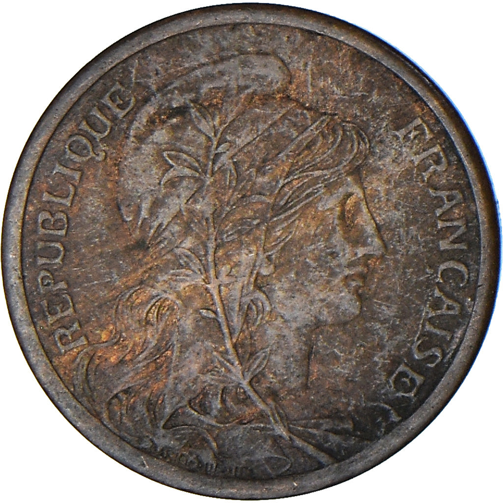 Munten, Frankrijk, Dupuis, 2 Centimes, 1911, Paris, FR, Bronzen, KM:841