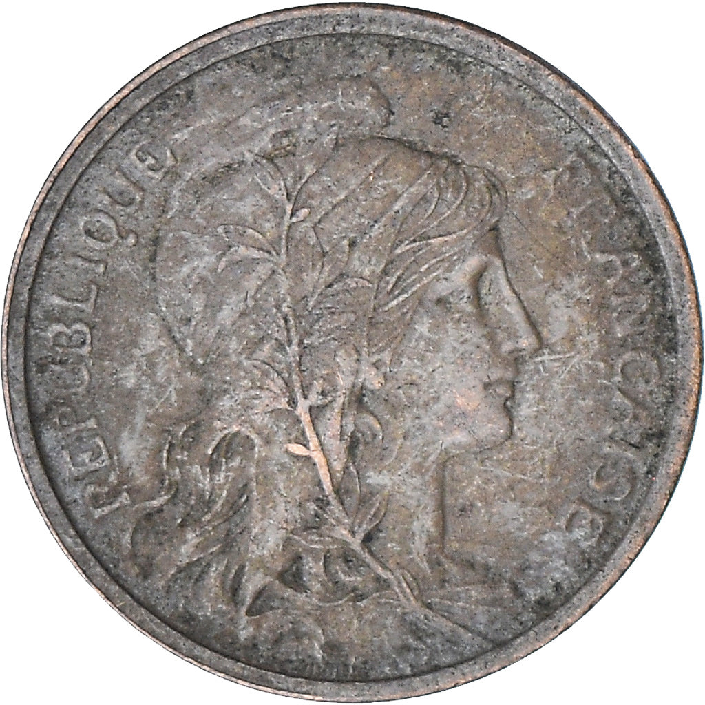 Moneta, Francja, Dupuis, 2 Centimes, 1919, Paris, EF(40-45), Brązowy, KM:841
