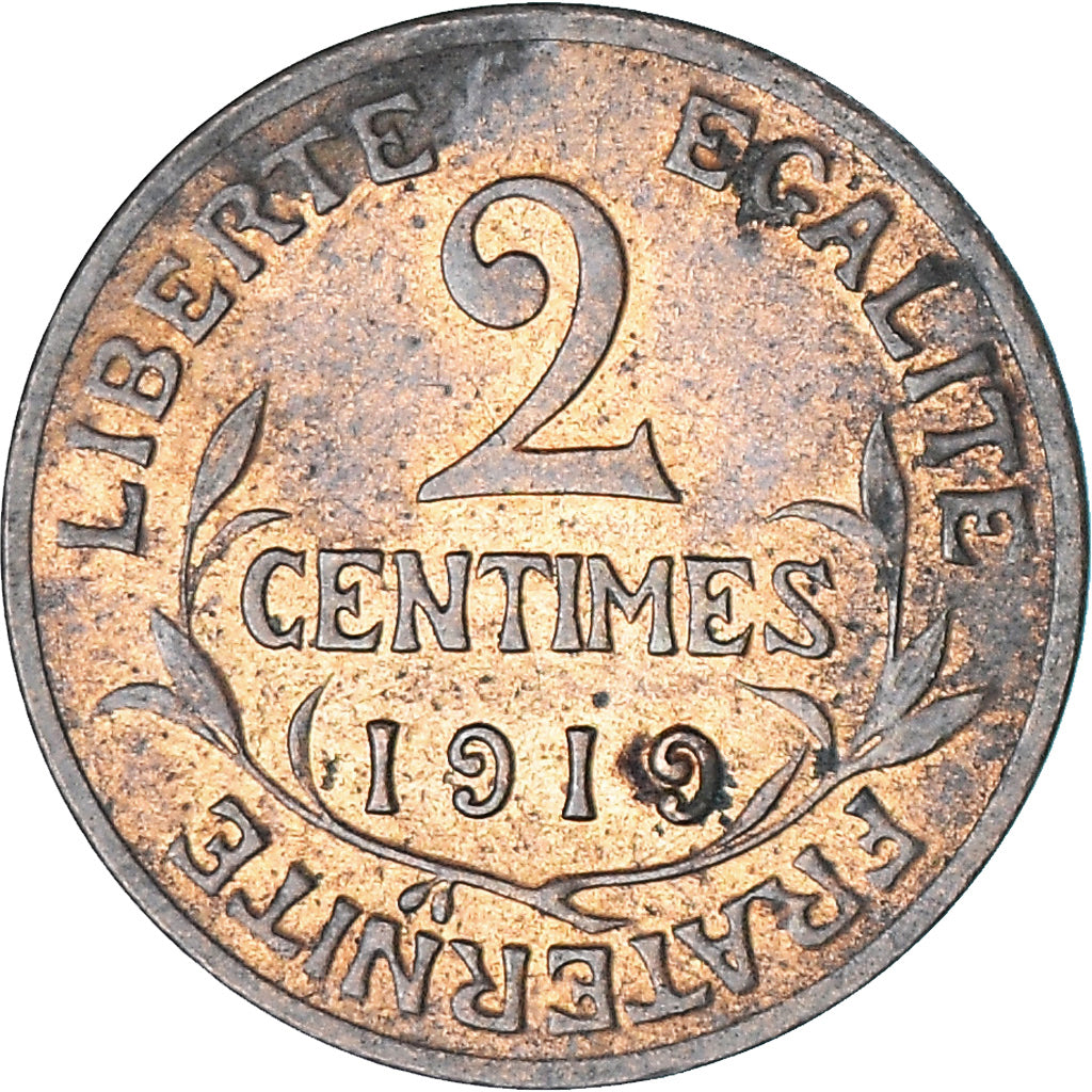 Münze, Frankreich, Dupuis, 2 Centimes, 1919, Paris, SS, Bronze, KM:841