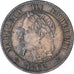 Moneda, Francia, Napoleon III, Napoléon III, 2 Centimes, 1862, Bordeaux, MBC