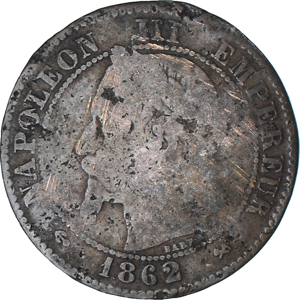 Moeda, França, Napoleon III, Napoléon III, 2 Centimes, 1862, Bordeaux
