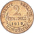 Munten, Frankrijk, Dupuis, 2 Centimes, 1919, Paris, PR, Bronzen, KM:841