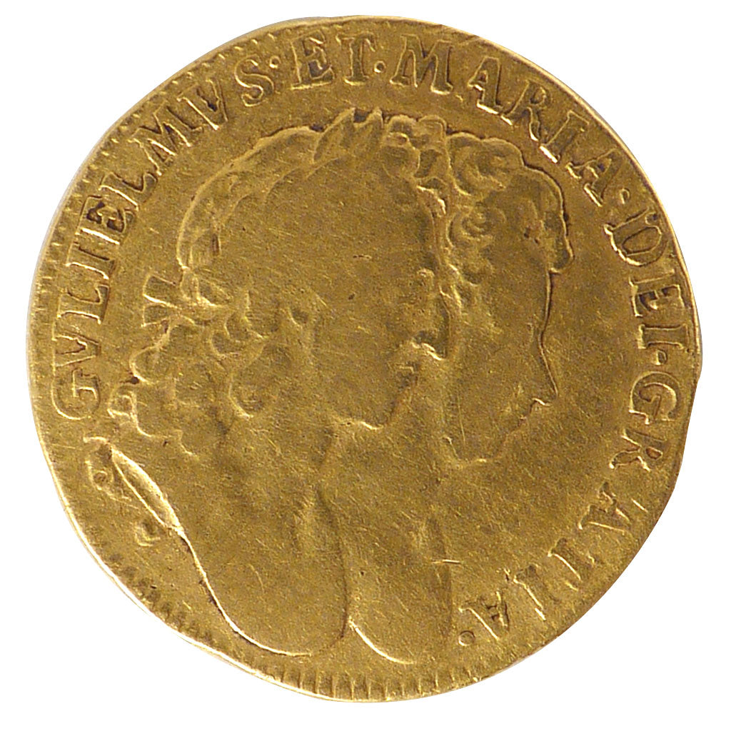 Great Britain, Guinea, 1694, London, KM #474.1, VF(20-25), Gold, 8.11