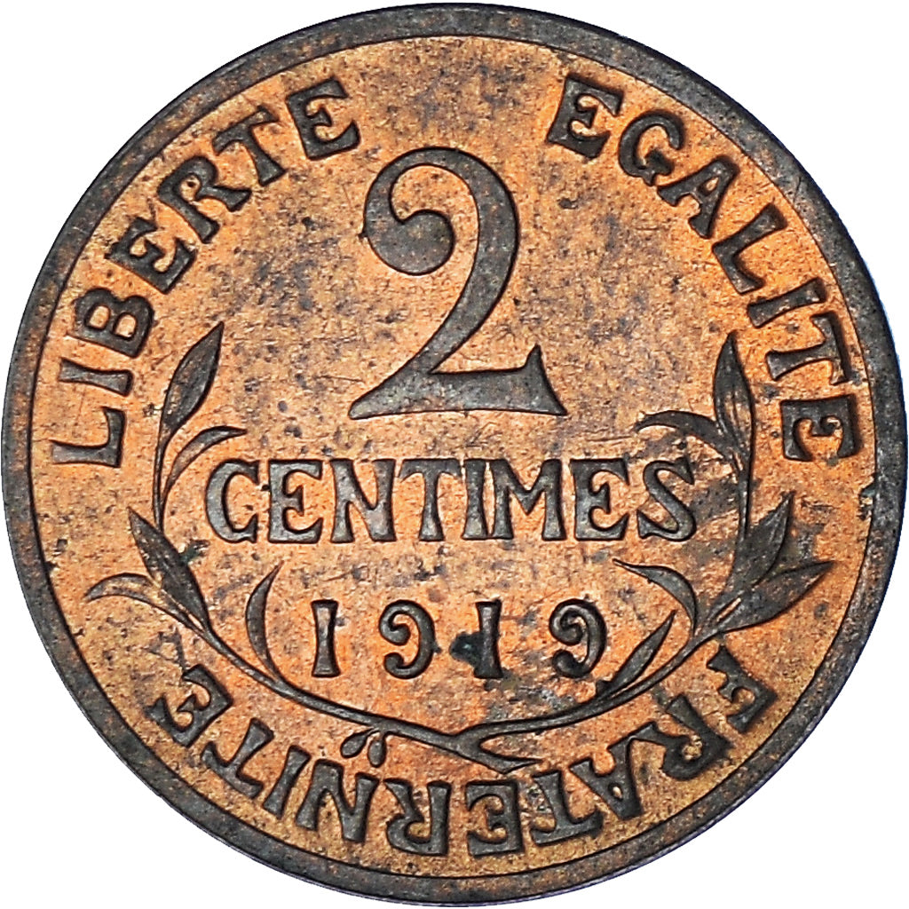 Coin, France, Dupuis, 2 Centimes, 1919, Paris, EF(40-45), Bronze, KM:841