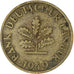 Coin, GERMANY - FEDERAL REPUBLIC, 10 Pfennig, 1949, EF(40-45), Brass Clad Steel